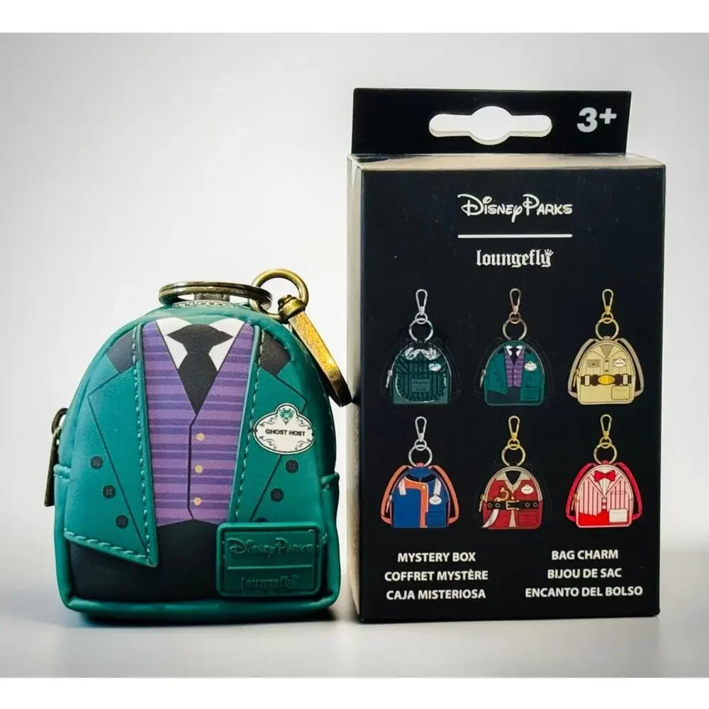 Disney Parks Loungefly Haunted Mansion Ghost Host Butler Cast Member Bag Charm